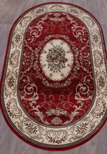 Ковер COLIZEY_d066, 1,5*2,3, OVAL, RED
