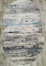 Ковер 36556A, 1,25*1,8, OVAL, GREY / BLUE