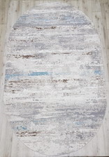 Ковер 36556A, 1,25*1,8, OVAL, L.BEIGE / BLUE