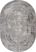 Ковер 50122X, 1,25*1,8, OVAL, L.GREY / L.BEIGE