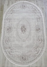 Ковер 36546A, 1,25*1,8, OVAL, L.BEIGE / L.BEIGE
