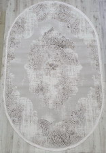 Ковер 36560A, 1,25*1,8, OVAL, L.BEIGE / L.BEIGE