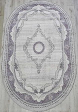 Ковер 36564A, 2,5*3,5, OVAL, GREY / LILA