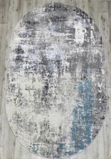 Ковер 36540A, 0,83*1,5, OVAL, BLUE / L.GREY