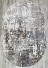 Ковер 36540A, 0,83*1,5, OVAL, L.BEIGE / L.BEIGE