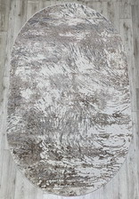 Ковер 36592A, 0,83*1,5, OVAL, L.BEIGE / L.BEIGE