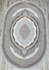 Ковер 36845A, 0,83*1,5, OVAL, L.BEIGE / D.VIZON