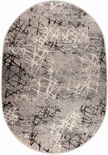 Ковер 36855A, 0,83*1,5, OVAL, GREY / GREY
