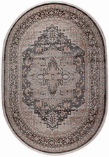 Ковер 36862A, 0,83*1,5, OVAL, GREY / BLUE