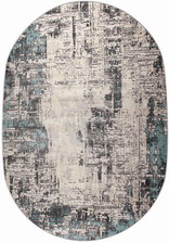 Ковер 36965X, 0,83*1,5, OVAL, GREY / BLUE