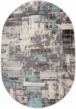 Ковер 36966X, 0,83*1,5, OVAL, GREY / BLUE