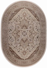 Ковер 36970X, 0,83*1,5, OVAL, L.BEIGE / L.GREY