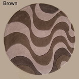 Ковер Ковер 100%Ш р/р Amur Brown 130*130 round