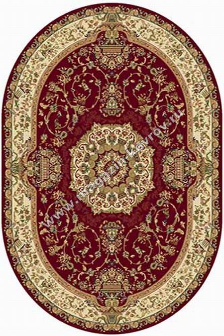 BUHARA_d037, 2,4*3,3, OVAL, RED