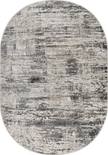 Ковер 38550A, 0,83*1,5, OVAL, GREY FLS / CREAM FLS