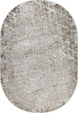 Ковер 38551A, 0,83*1,5, OVAL, GREY FLS / CREAM FLS