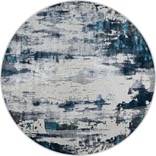 Ковер 37107A, 1,5*1,5, DAIRE, BLUE FLS / L.GREY
