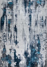Ковер 37107A, 1,25*1,8, STAN, BLUE FLS / L.GREY