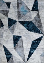 Ковер 37515A, 0,8*1,5, STAN, BLUE FLS / L.GREY