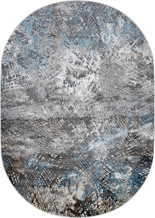 37883A, 0,83*1,5, OVAL, BLUE FLS / BEIGE FLS