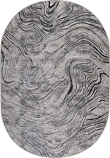 Ковер 37885A, 0,83*1,5, OVAL, BLUE FLS / BEIGE FLS