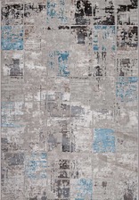 Ковер 37890A, 0,83*1,5, STAN, BLUE FLS / BEIGE FLS