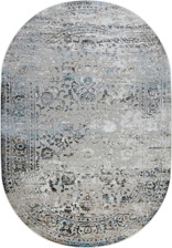 Ковер 37905C, 1,25*1,8, OVAL, BLUE FLS / BEIGE FLS