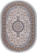 Ковер G129, 1.2*1.7, OVAL, CREAM / B