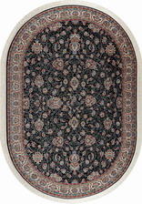 Ковер P557, 0,8*1,5, OVAL, D.BLUE
