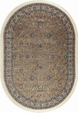 Ковер P557, 0,8*1,5, OVAL, WALNUT