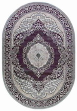 Ковер 36868J, 0,6*1,1, OVAL, L.GREY / LILA