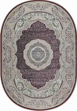 Ковер 36891R, 1,6*3, OVAL, L.GREY / LILA