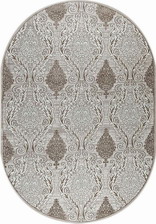 Ковер 36912J, 0,8*1,5, OVAL, CREAM / D.BEIGE