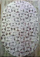 Ковер 39439A, 0,6*1,1, OVAL, CREAM / D.BEIGE