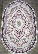 Ковер 36054A, 0,83*1,4, OVAL, LILA / LILA