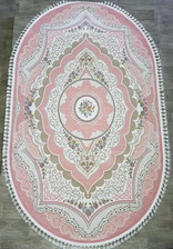 Ковер 36073A, 1,5*4, OVAL, PINK / PINK