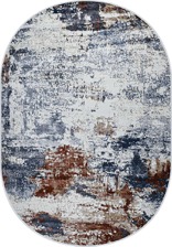 Ковер 37931A, 0,8*1,5, OVAL, BLUE / L.GREY