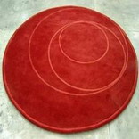 Ковер Ковер 100%Ш р/р Retro Round Red 230 cir