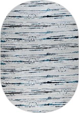 Ковер 38462A, 1,25*1,8, OVAL, BLUE FLS / L.GREY