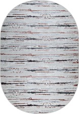 Ковер 38462A, 1,5*2,3, OVAL, ROSE FLS / L.GREY