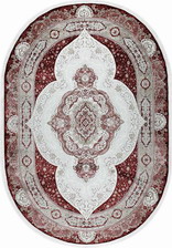 Ковер 36925A, 0,8*1,5, OVAL, RED / RED