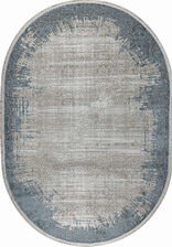 Ковер 36949A, 1,5*2,3, OVAL, BEIGE / BLUE