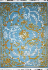 Ковер 20229A, 0,8*1,4, STAN, BLUE CKM / GOLD POLY