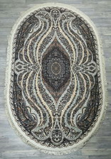 Ковер 20298J, 0,8*1,5, OVAL, CREAM/CREAM