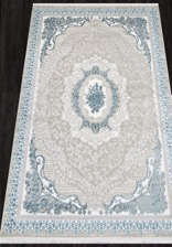Ковер ALFANI_Q010A, 3*5, STAN, BLUE FDY - CREAM SHRINK