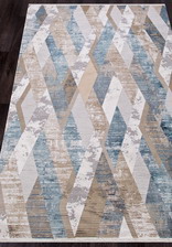Ковер ALLURES_12027, 0,8*3, STAN, CREAM - BLUE