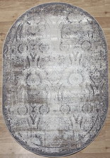 Ковер ARMINA_03801A, 0,8*1,5, OVAL, GREY - BROWN