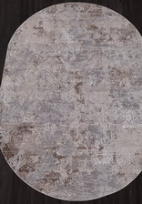 Ковер ARMINA_03851C, 0,8*1,5, OVAL, GREY - BROWN