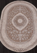 Ковер ARMINA_03874B, 2,4*3,4, OVAL, BROWN - BROWN