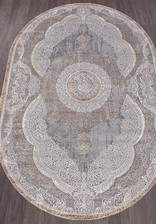 Ковер ARMINA_03880C, 2,4*3,4, OVAL, GREY - BROWN